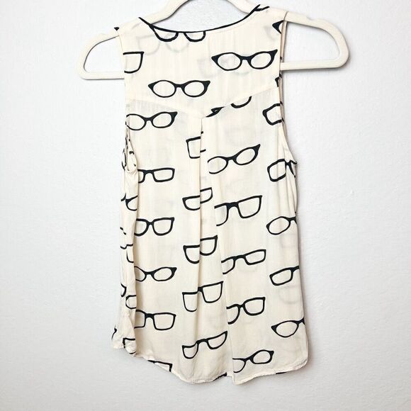 Anthropologie by Maeve Reading Glasses Print Size 0 Kitsch Boho Nerd NWOT - Picture 5 of 5